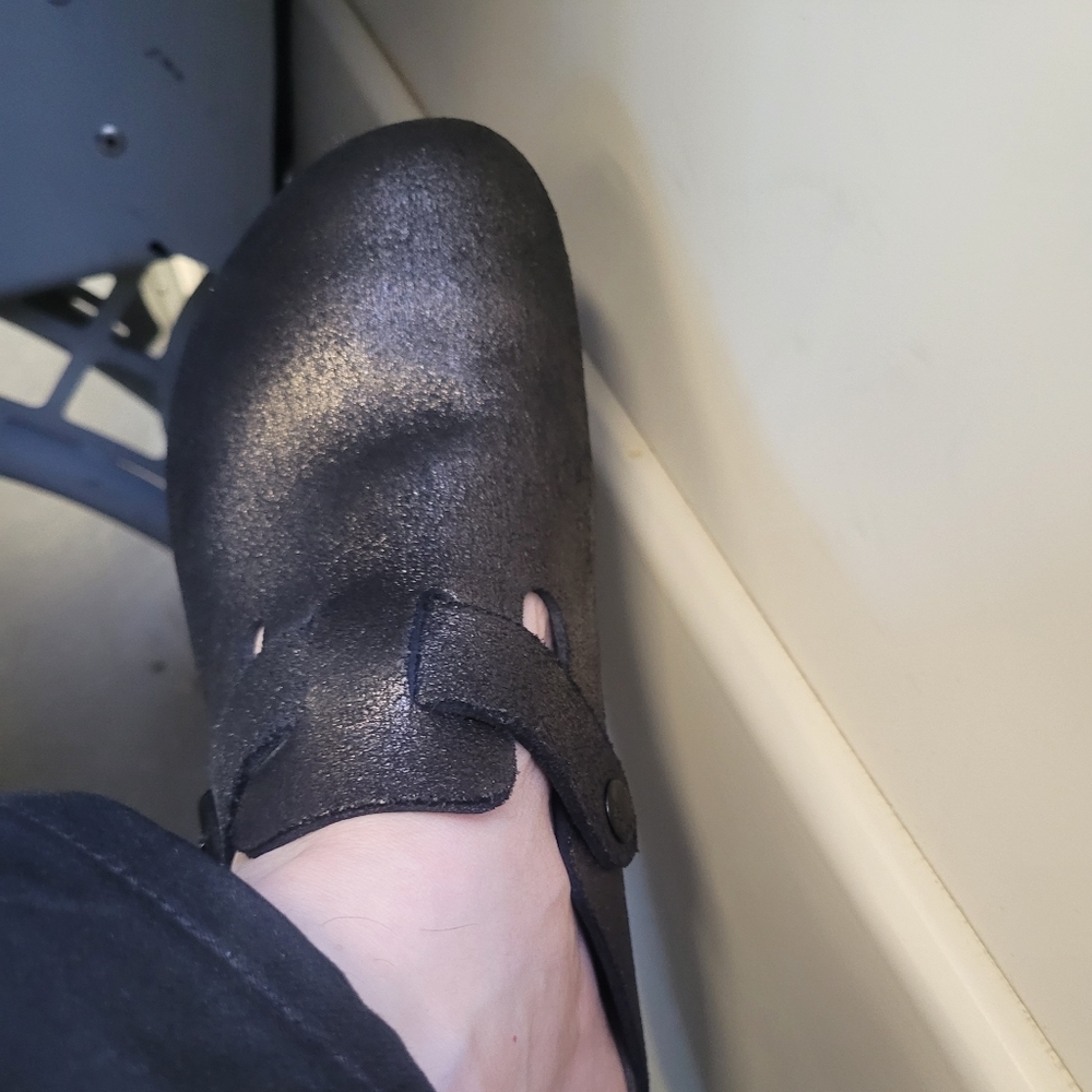 Washed Metallic Birkenstock